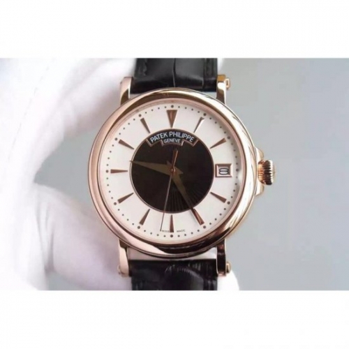 Patek Philippe Calatrava 5153 Rose Gold White & Black Dial S