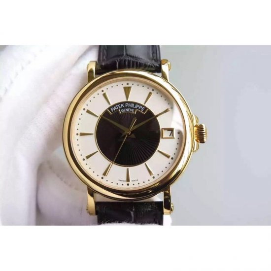 Patek Philippe Calatrava 5153 Yellow Gold White & Black Dial