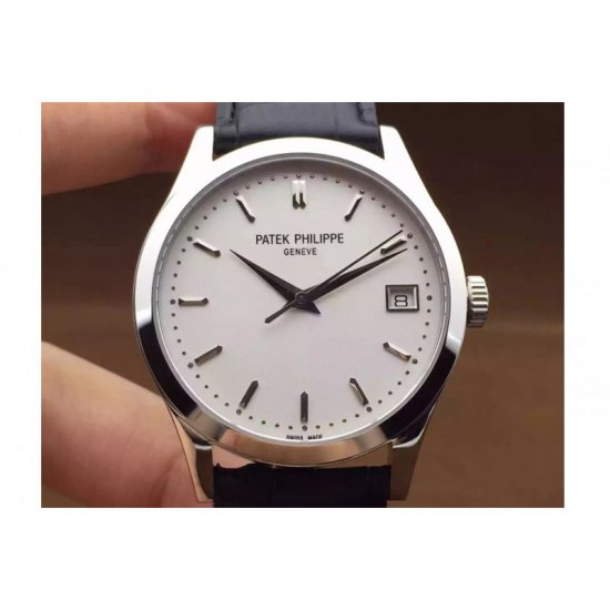 Patek Philippe Calatrava 5296 Stainless Steel White Dial Swiss 3