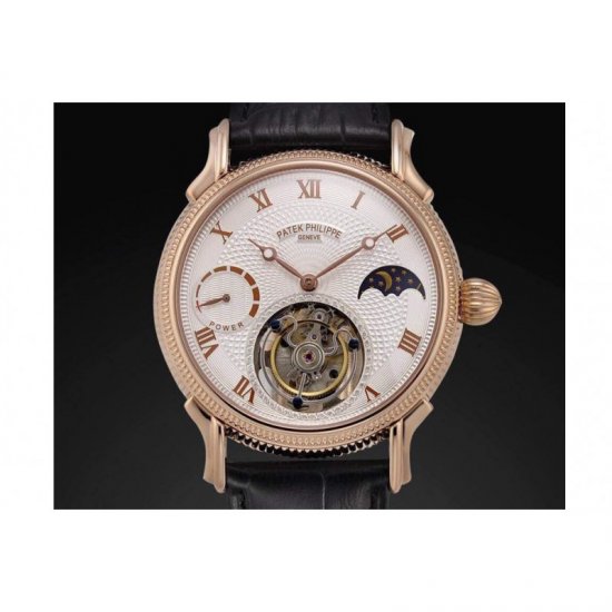 Patek Philippe Tourbillon Moonphase Power Reserve 24K Rose Gold