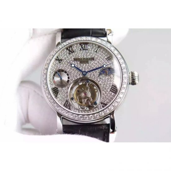 Patek Philippe Tourbillon Moonphase Power Reserve Stainless Stee