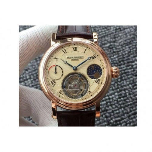 Patek Philippe Tourbillon Moonphase Power Reserve Rose Gold Gold