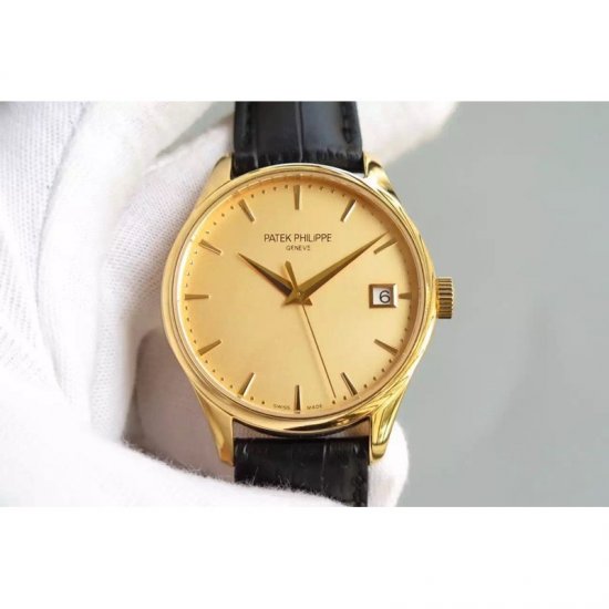 Patek Philippe Calatrava 5227 Yellow Gold Gold Dial Swiss 324SC