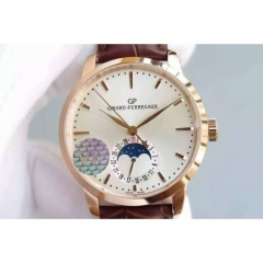 Girard Perregaux 1966 Rose Gold White Dial Swiss GP 033MO