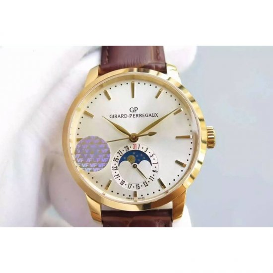 Girard Perregaux 1966 Yellow Gold White Dial Swiss GP 033MO