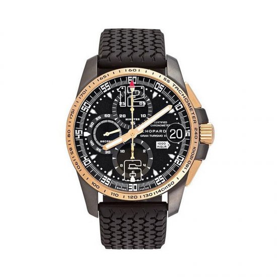 Chopard Mille Miglia GT XL Chronograph Rose Gold & PVD Black