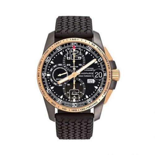 Chopard Mille Miglia GT XL Chronograph Rose Gold & PVD Black