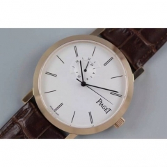 Piaget Altiplano Rose Gold White Dial Swiss 9015