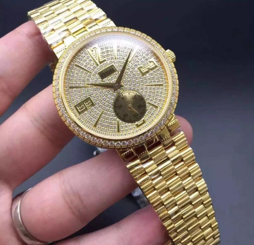 Piaget Dancer Yellow Gold Diamonds Dial Swiss 2824