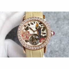 Bvlgari Il Giardino Tropicale Rose Gold & Diamonds Parrot Di