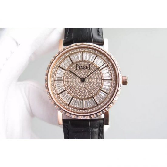 Piaget Altiplano Rose Gold Diamonds Dial Swiss 1208P