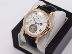 AX- [PP Patek PHILIP] automatic complex function series tourbillon this is a complex tourbillon series of the most functional one of the arch load manual multifunctional true flywheel movement features include (12 points power display +3 points GMT star d