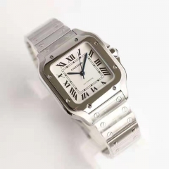 Card in the GF medium without calendar 】 【 Santos DE Cartier watches, 316 l stainless steel casing, carrying MIYOTA9015 automatic chain machine