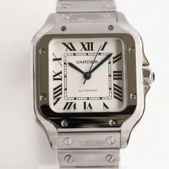 Card in the GF medium without calendar 】 【 Santos DE Cartier watches, 316 l stainless steel casing, carrying MIYOTA9015 automatic chain machine