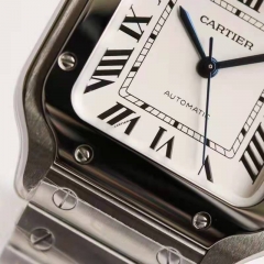 Card in the GF medium without calendar 】 【 Santos DE Cartier watches, 316 l stainless steel casing, carrying MIYOTA9015 automatic chain machine