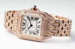 AC designed for elegant lady's extraordinary masterpiece - Cartier cheetah drill series full of ms mechanical watches