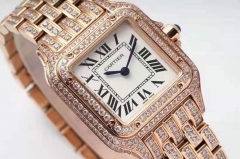 AC designed for elegant lady's extraordinary masterpiece - Cartier cheetah drill series full of ms mechanical watches