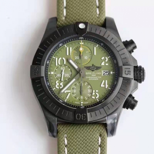 Spirit in one hundred - the avengers GF new 】 【 timing wrist watch 45 Night Mission edition (Avenger Chronograph 45 Night Mission) will be superior accuracy and strong Asia7750 movement into a lightweight case. Using solid diamond-like (DLC) coating on ti