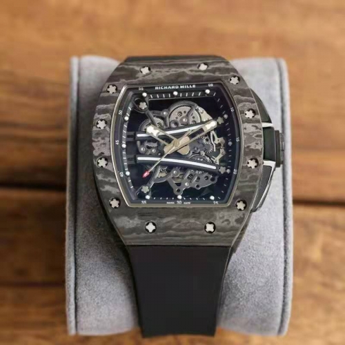 Richard Howard miller Richard Mille Full carbon fiber series after the engraving watchcase and bottom cover to adopt high-density NTPT @ carbon fiber material of carbon fiber on both sides of the tank bottom and titanium watchcase table to adopt synchrono