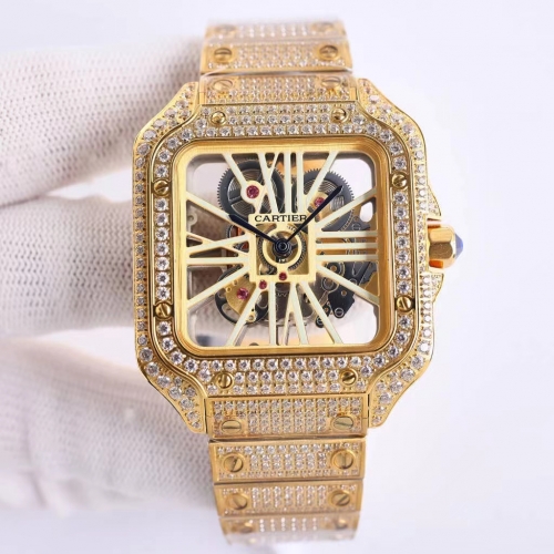 Cartier Santos diamonds