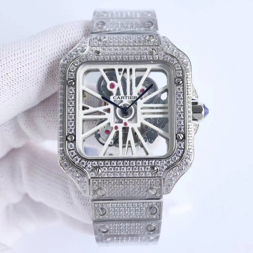 Cartier Santos diamonds