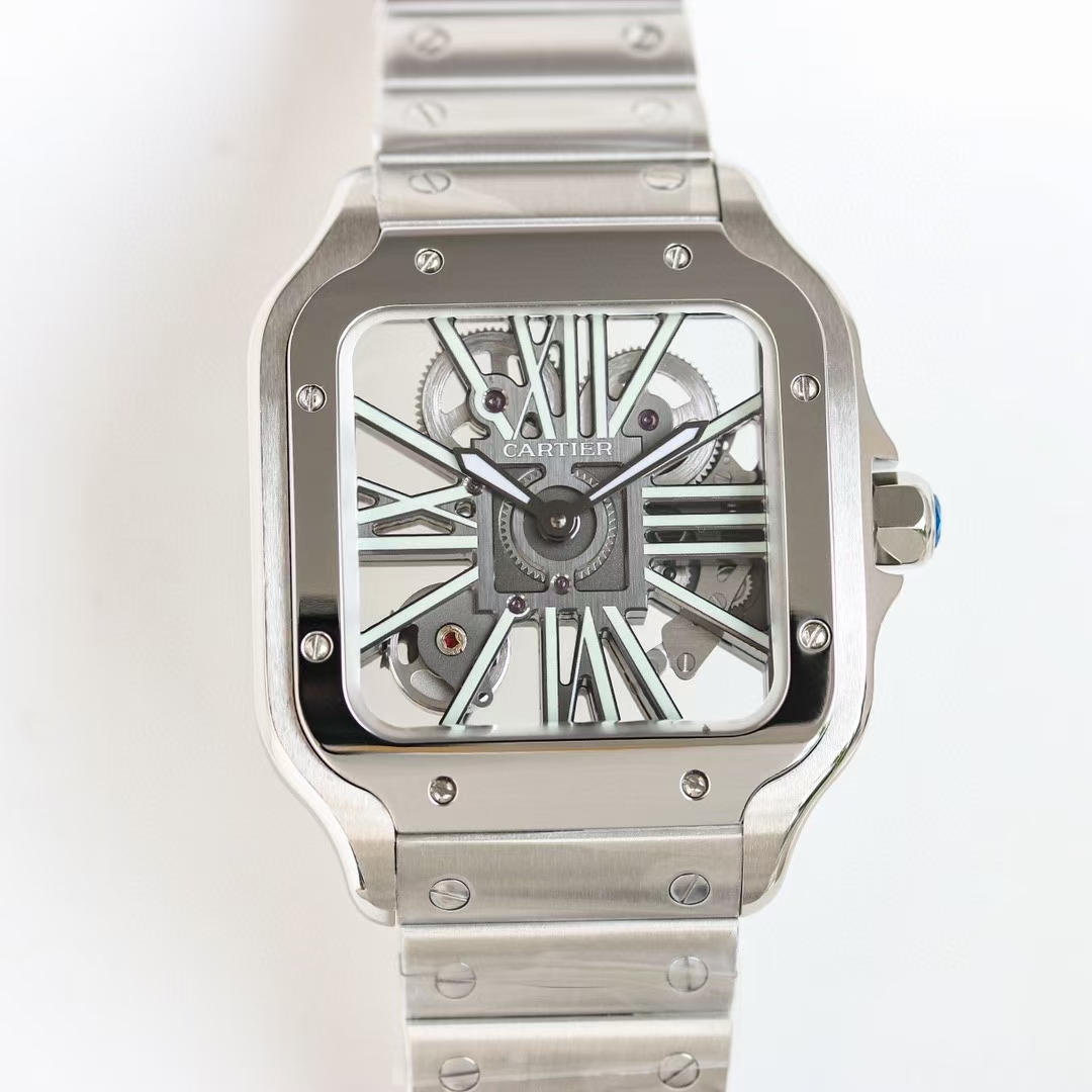 Santos De Cartier Skeleton 39.8 mm