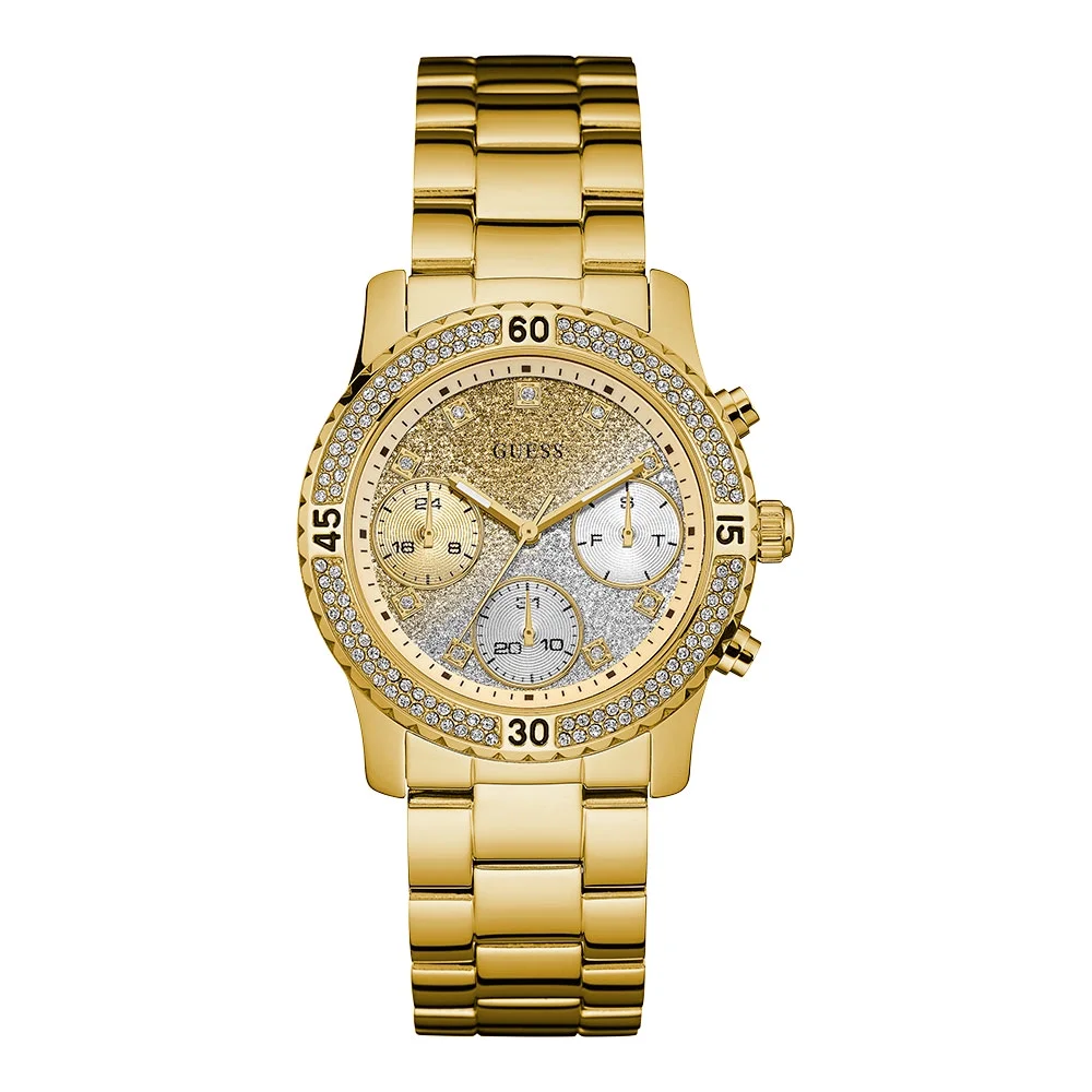 Confetti Crystal Glitter Dial Ladies Watch W0774L5