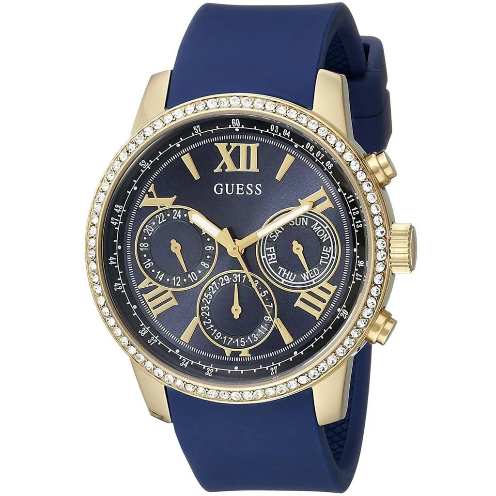 Sunrise Blue Rubber Strap Women's Watch W0616L2