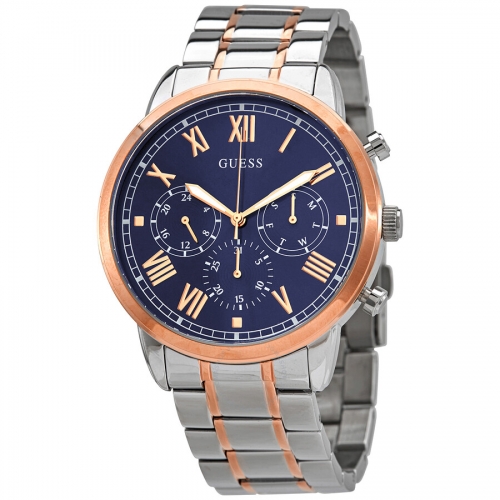 Blue Dial Men's Two Tone Watch W1309G4
