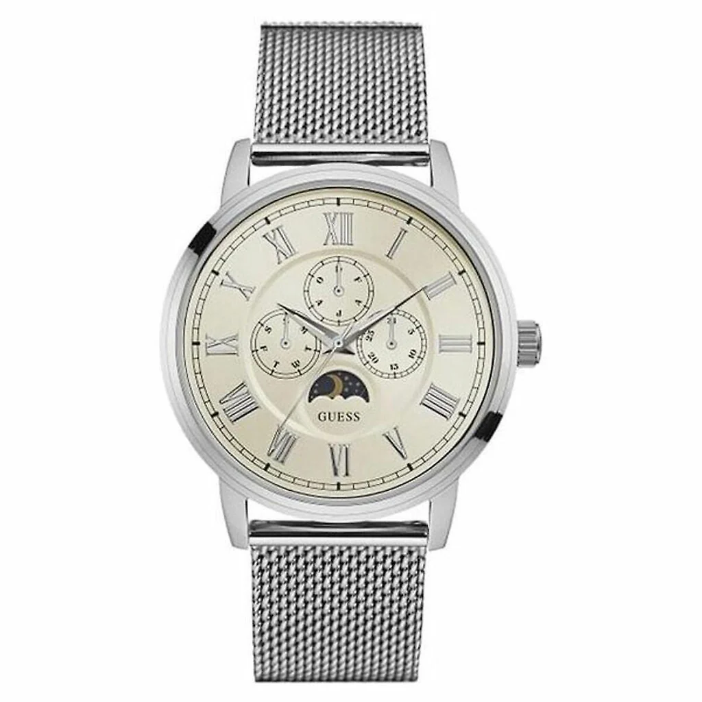 Off-White Dial Mesh Men's Watch W0871G4