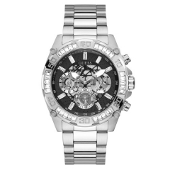 Black & Silver-Tone Multifunction Watch GW0390G1