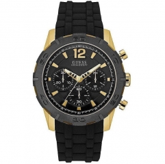 Caliber Black Silicone Strap Men's Watch W0864G3
