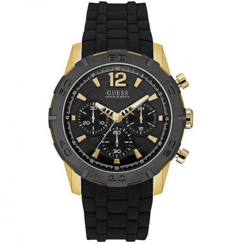 Caliber Black Silicone Strap Men's Watch W0864G3