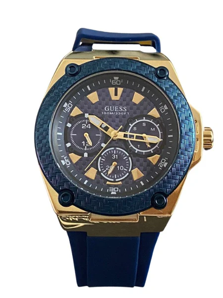 Blue Rubber Strap Men's Watch W1049G9