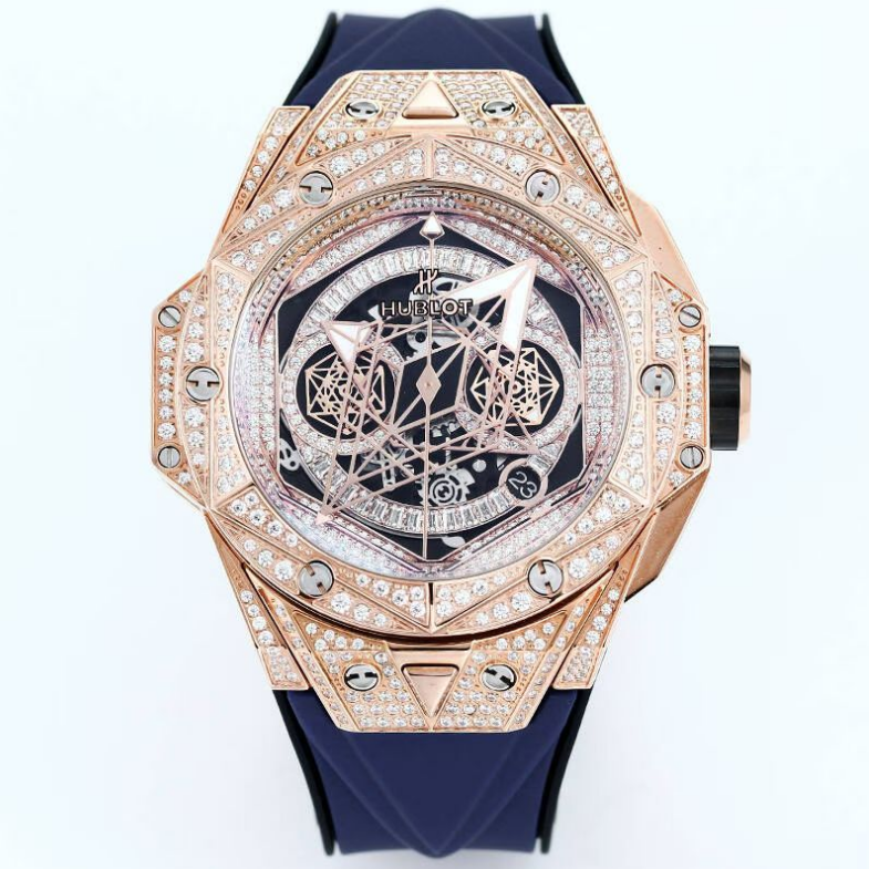 hublot Spirit of Big Bang sang bleu 2 diamonds model 45mm
