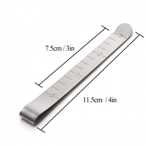 Stainless steel sewing clip 20 piece set 7.62 cm measuring ruler