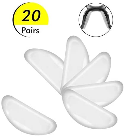 Silicone Adhesive Eyeglass Nose Pads - 20 Pairs Nose Pads for Eyeglasses
