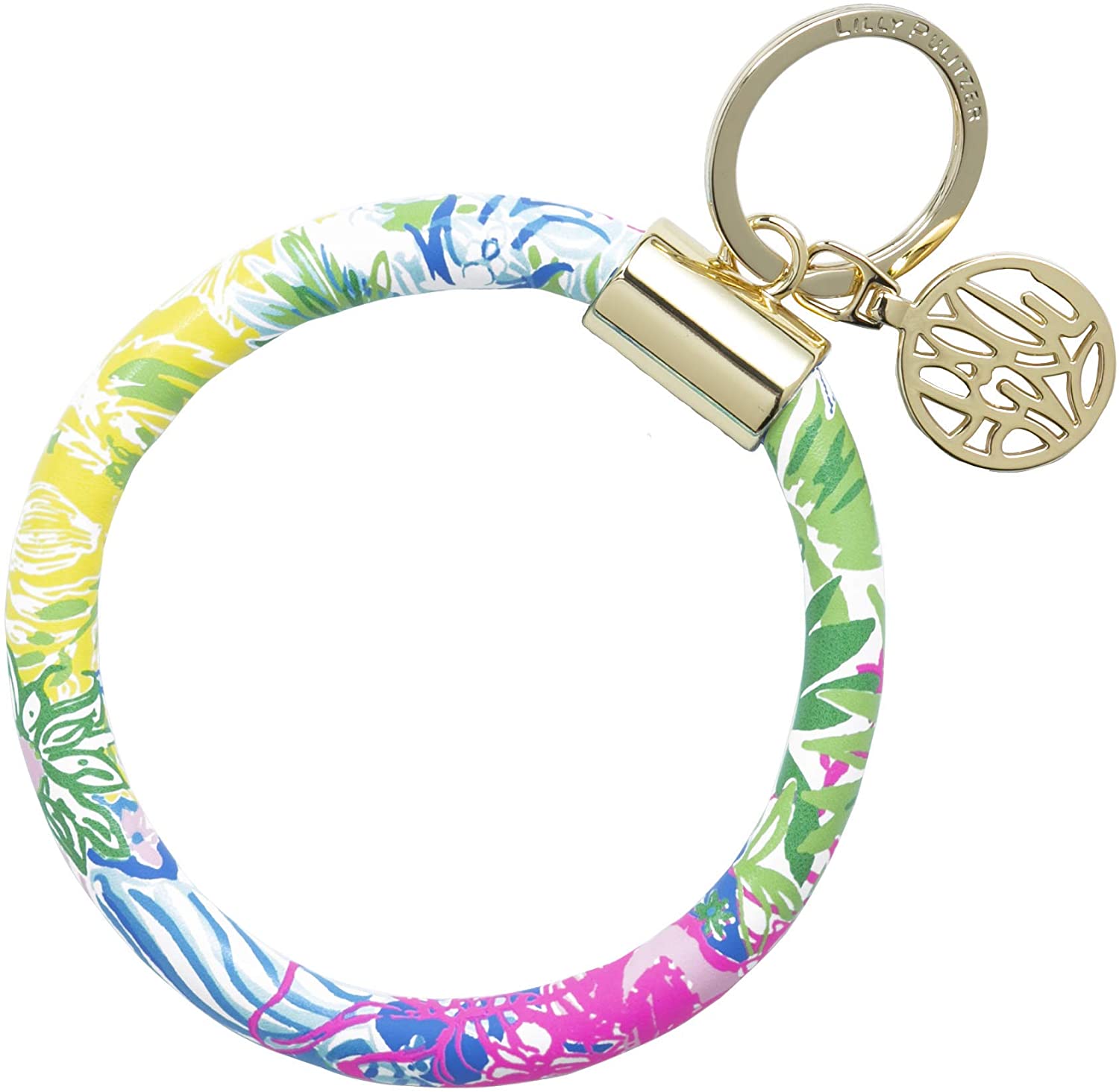 Lilly Pulitzer Round Key Ring Chain,Keychain