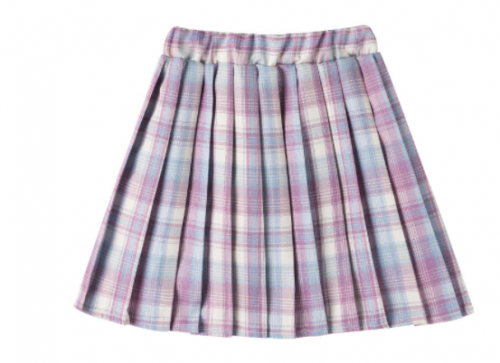 Women's checkered striped skirt