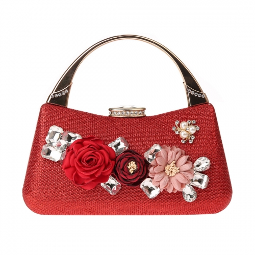 Bolso de noche KAXIDY, bolsos de bolsos de embragues, bolso de noche de flores para bodas