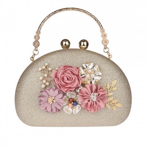 Flower Clutches Bag, KAXIDY Wedding Handbag Floral Evening Bag