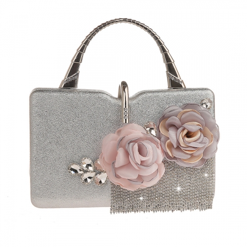 Abendtasche für Frauen, KAXIDY Flower Wedding Clutch Purse Bride Floral Clutch Bag