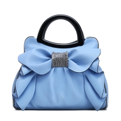 Elegant Handbags PU Leather Bow-Knot Handbag  Messenger Satchel Tote