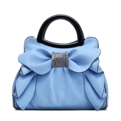 Bolsas elegantes PU Couro Bow-Nó Bolsa Messenger Satchel Tote