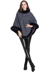 Mulheres Pullover Outono Inverno Shawl Wraps Sweater Cape