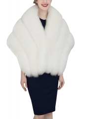 KAXIDY Ladies Faux Fur Shawl Wraps Girls Ponchos Capes Women Coat Elegant Shawl