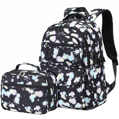 KAXIDY Mochila escolar, conjunto de mochila 3 en 1, mochila de viaje con mochila universitaria