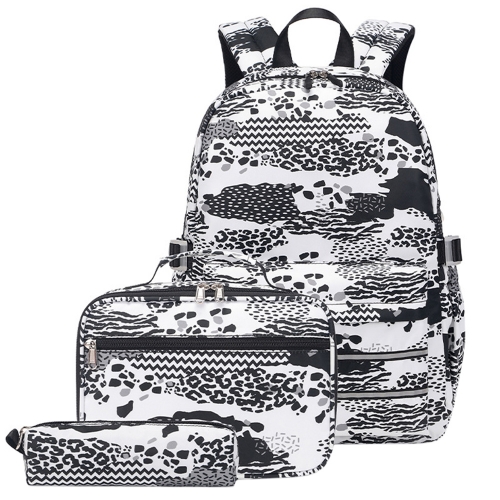KAXIDY Modisches Rucksack-Schulrucksack-Set, 3-in-1-Schultasche, lässige Tagesrucksäcke