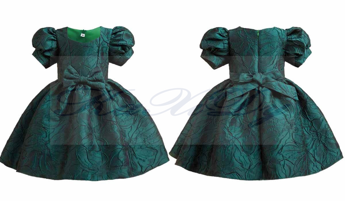 meninas vestidos verdes