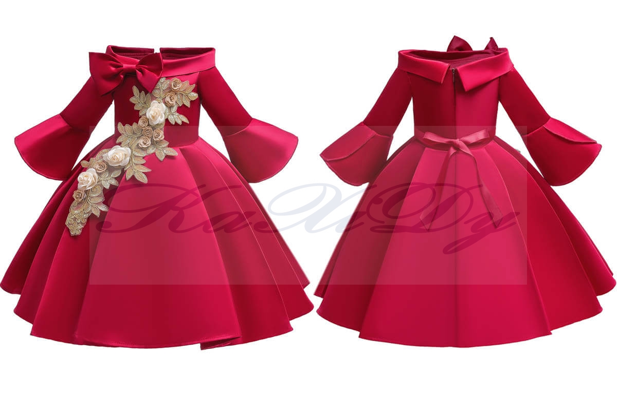 vestidos de niñas rojo